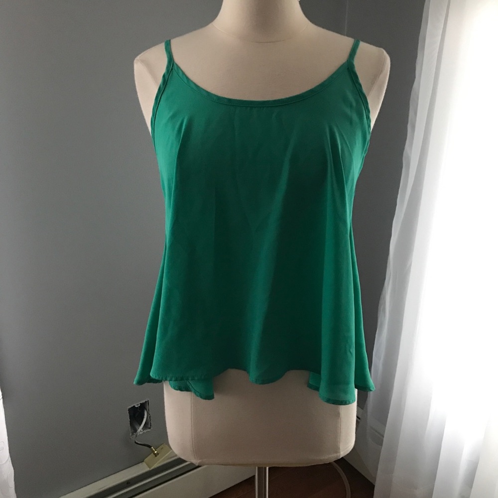 *WORN ONCE* Active USA Teal Tank Top